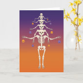 Carte Arbre de crânes d'Halloween (Fleur jaune)