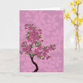 Carte Arbre de fleurs de cerisier (Fleur jaune)