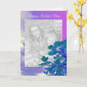 Carte Arbre de la Fête des Mères - cadre photo supérieur (Fleur jaune)