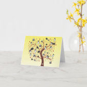 CARTE ARBRE DE LAPIN (Fleur jaune)