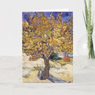 Carte Arbre de mûrier de Van Gogh Jaune Tourbillon Art