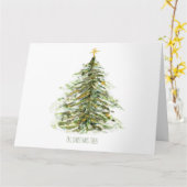 Carte Arbre de Noël (Fleur jaune)