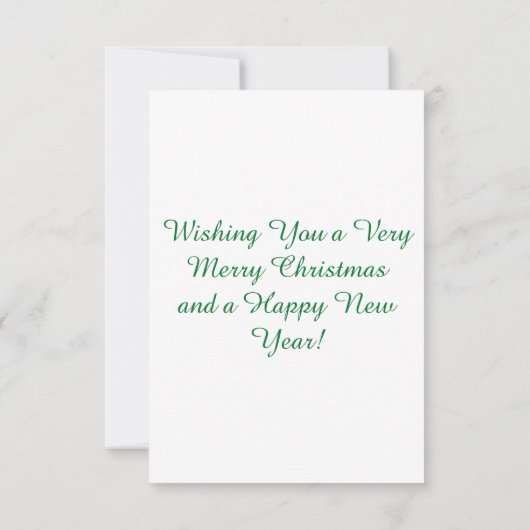 Carte Arbre de Noël (Dos)