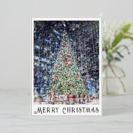 Carte Arbre de Noël (Debout devant)