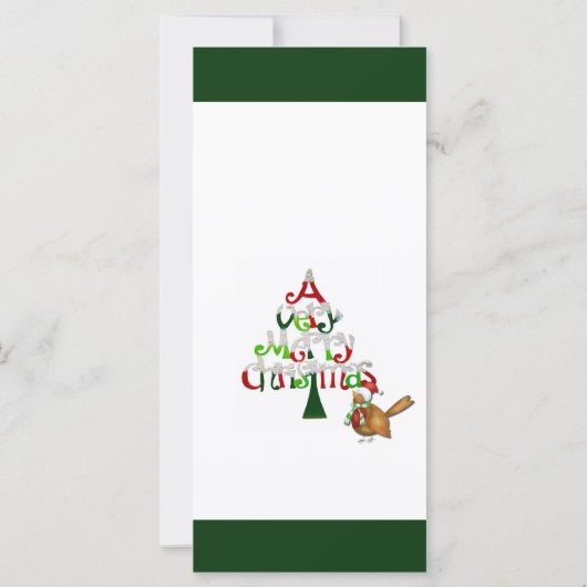 Carte Arbre de Noël (Dos)