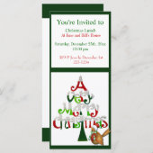 Carte Arbre de Noël (Devant / Derrière)