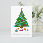 Carte Arbre de Noël (Debout devant)