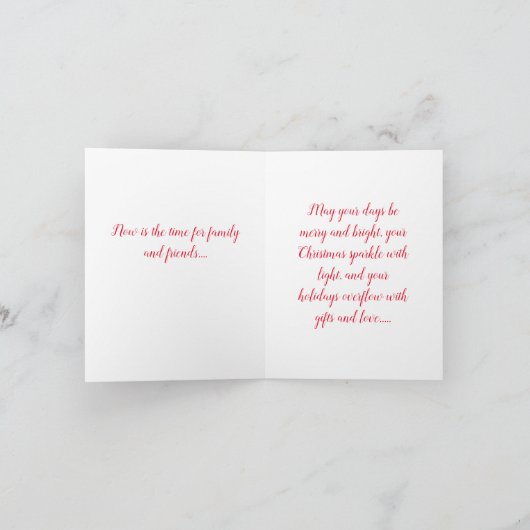 Carte Arbre de Noël (Intérieur)