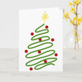 Carte Arbre de Noël (Fleur jaune)