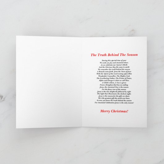 Carte Arbre de Noël (Intérieur)