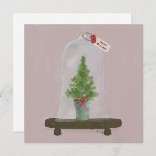 Carte Arbre de Noël (Devant / Derrière)