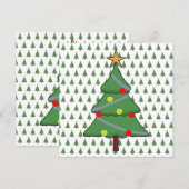 Carte Arbre de Noël adorable (Devant / Derrière)