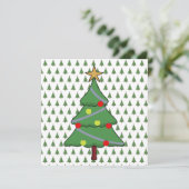 Carte Arbre de Noël adorable (Debout devant)
