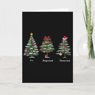 Carte Arbre de Noël avec message caché subtilement anti 