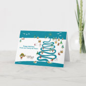 Carte Arbre de Noël avec message intérieur (Devant)