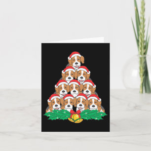 Carte Arbre de Noël beagle Beagle Vacances Amoureux de l