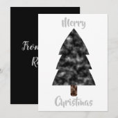 Carte Arbre de Noël Black Waterton (Devant / Derrière)