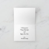 Carte Arbre de Noël blanc simpliste (Intérieur)