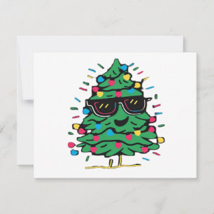 Carte Arbre de Noël Classique Cool