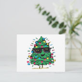 Carte Arbre de Noël Classique Cool (Debout devant)