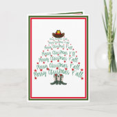Carte Arbre de Noël Cowboy 2024 (Devant)