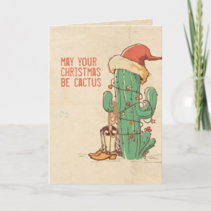 Carte Arbre de Noël de Cactus
