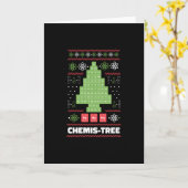 Carte Arbre de Noël de Chimie (Fleur jaune)