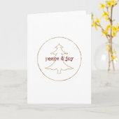 Carte Arbre de Noël de la Parties scintillant d'or (Fleur jaune)