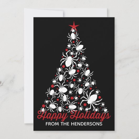 Carte Arbre de Noël de l'Araignée gothique (Devant)