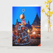 Carte Arbre de Noël, devant le Townhall (Fleur jaune)