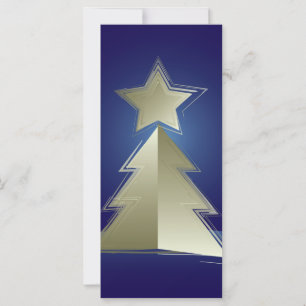 Carte Arbre de Noël doré