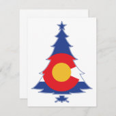 Carte Arbre de Noël du Colorado (Devant / Derrière)