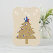 Carte Arbre de Noël du Texas (Debout devant)