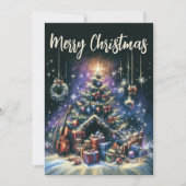 Carte Arbre de Noël Dur Paston (Devant)