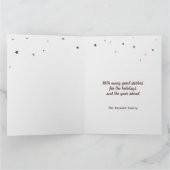 Carte Arbre de Noël en bois rustique | 5 Photos Collage (Intérieur)