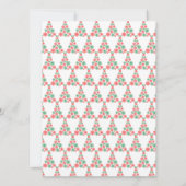 Carte Arbre de Noël en flocons de neige empreintes de pa (Dos)