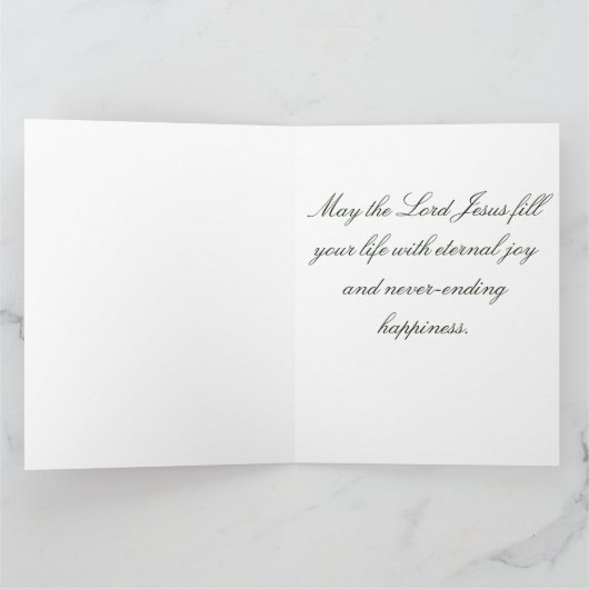 Carte Arbre de Noël en or brillant, lune, étoiles sur ve (Intérieur)