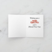 Carte Arbre de Noël en plumes amérindiennes (Intérieur)