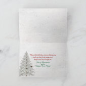 Carte Arbre de Noël en voiture avec chien dans la fenêtr (Intérieur)