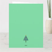 Carte Arbre de Noël festif avec lumières (Dos)