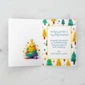 Carte Arbre de Noël fun (Intérieur)