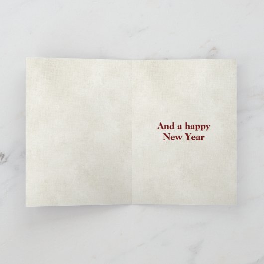 Carte Arbre de Noël Glam Or (Intérieur)