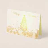 Carte Arbre de Noël Gold Foil (Devant)