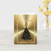 Carte Arbre de Noël Golden Hamsa Chrismukkah Card (Fleur jaune)
