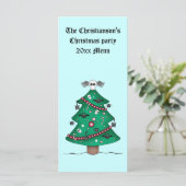 Carte Arbre de Noël gothique (Debout devant)