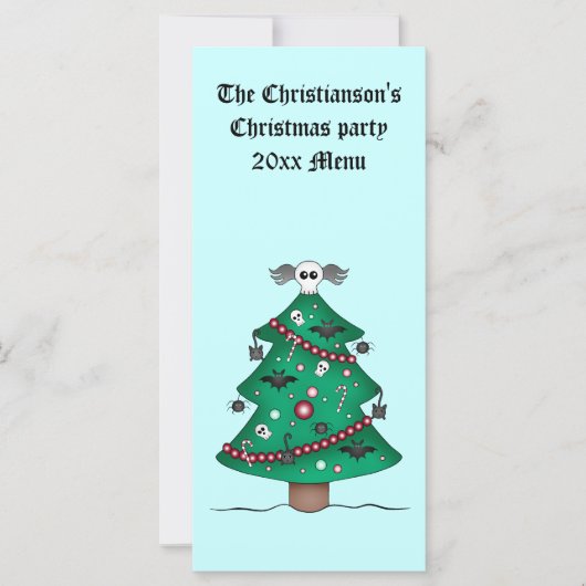 Carte Arbre de Noël gothique (Devant)