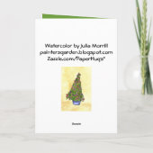 Carte Arbre de Noël Iris Violet (Dos)