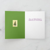 Carte Arbre de Noël Iris Violet (Intérieur)