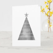 Carte Arbre de Noël minimaliste (Fleur jaune)
