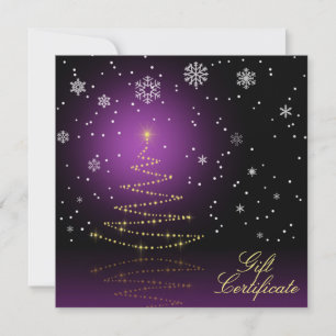 Carte Arbre de Noël moderne et brillant